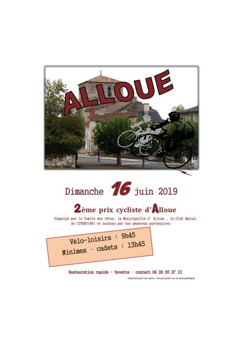 Lire la suite à propos de l’article DIMANCHE 16 JUIN: JOURNEE CYCLISTE NON-STOP A ALLOUE (16)