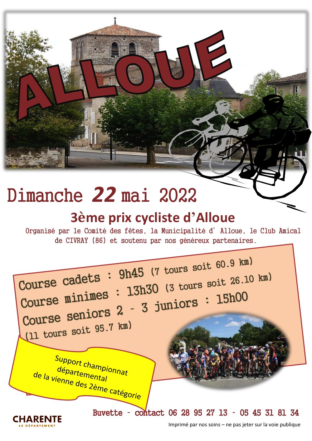 Lire la suite à propos de l’article 3ème prix cycliste d’Alloue